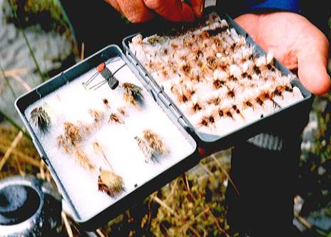 Brent's fly box.