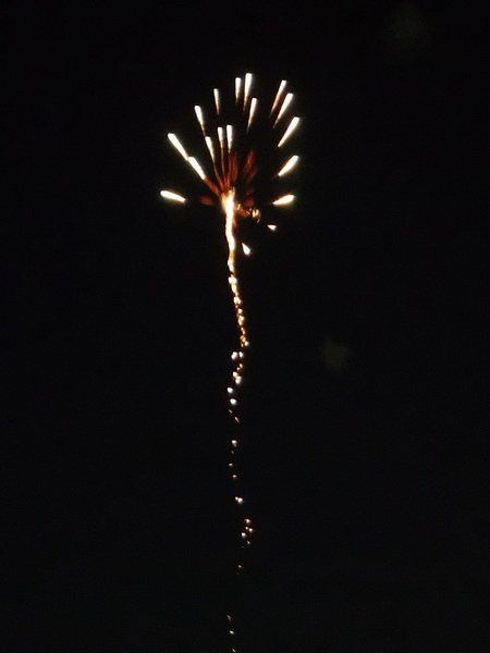 秋祭りの花火